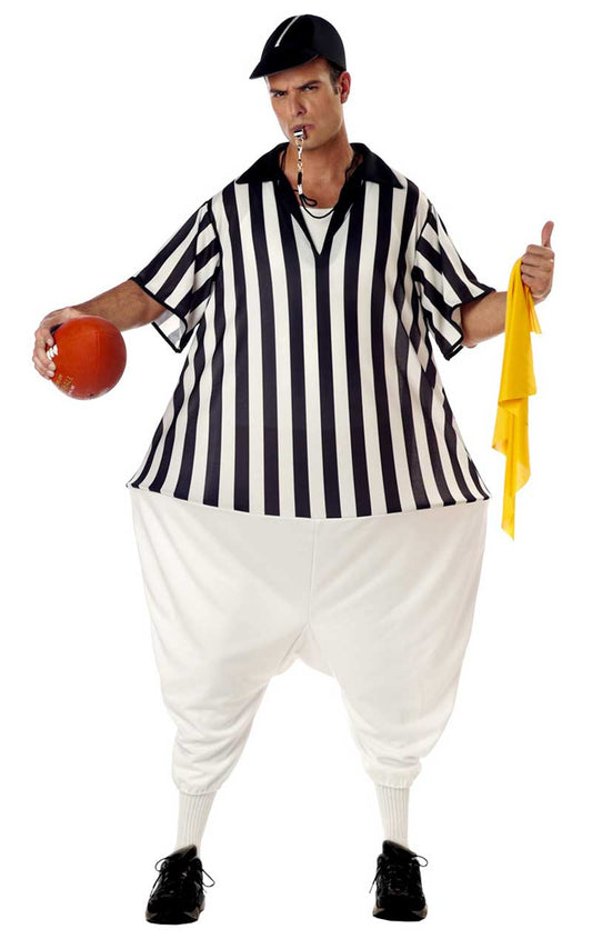 Déguisement Hoopster d'arbitre de graisse adulte