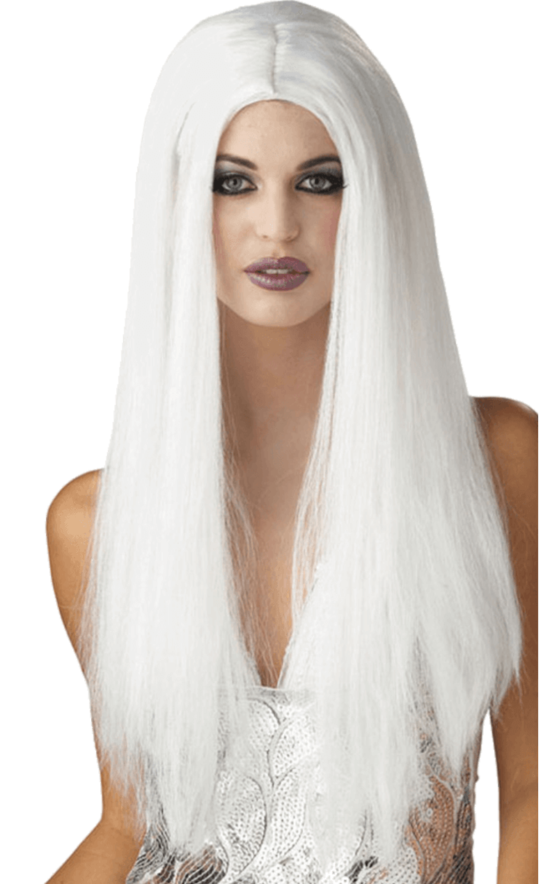 Long White Wig