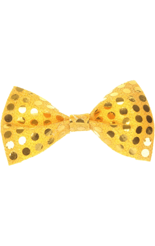 Nœud Papillon à Paillettes Dorées