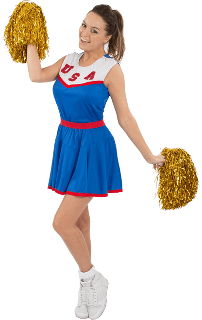 Déguisement de pom-pom girl américaine adulte