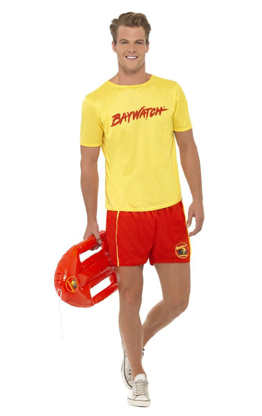 Herren Baywatch -T -Shirt -Kostüm