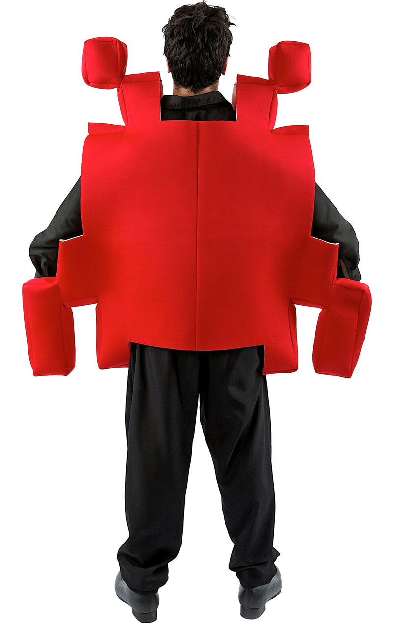 Adult Red Space Invader Costume