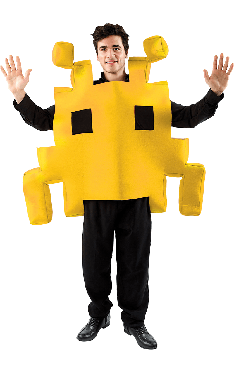 Yellow Space Invader Costume