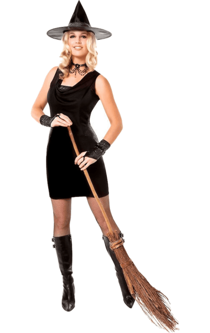 Ladies Black Witch Costume