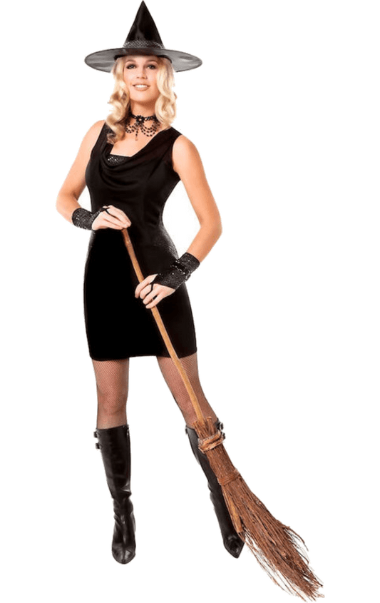 Ladies Black Witch Costume