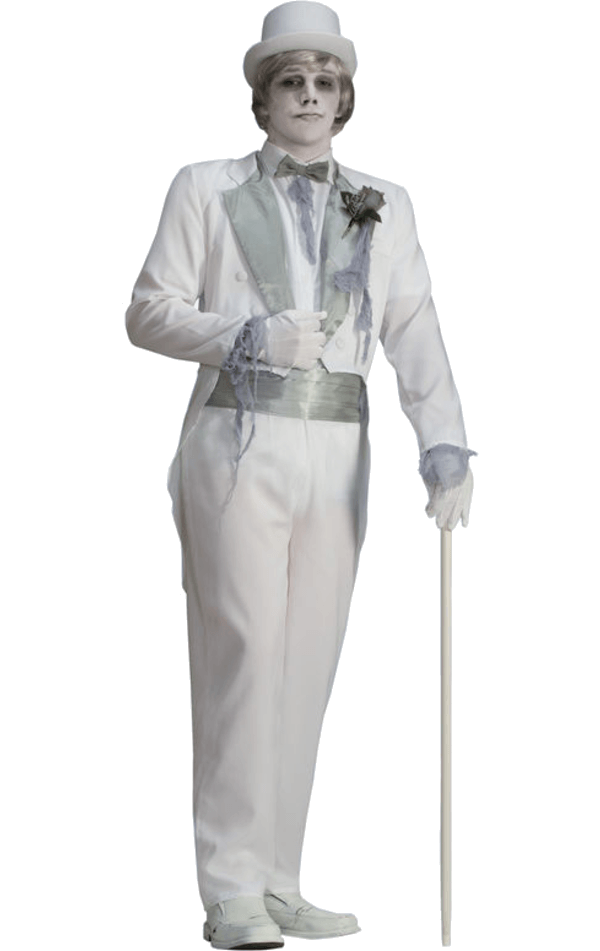 Mens Halloween Ghost Groom Costume