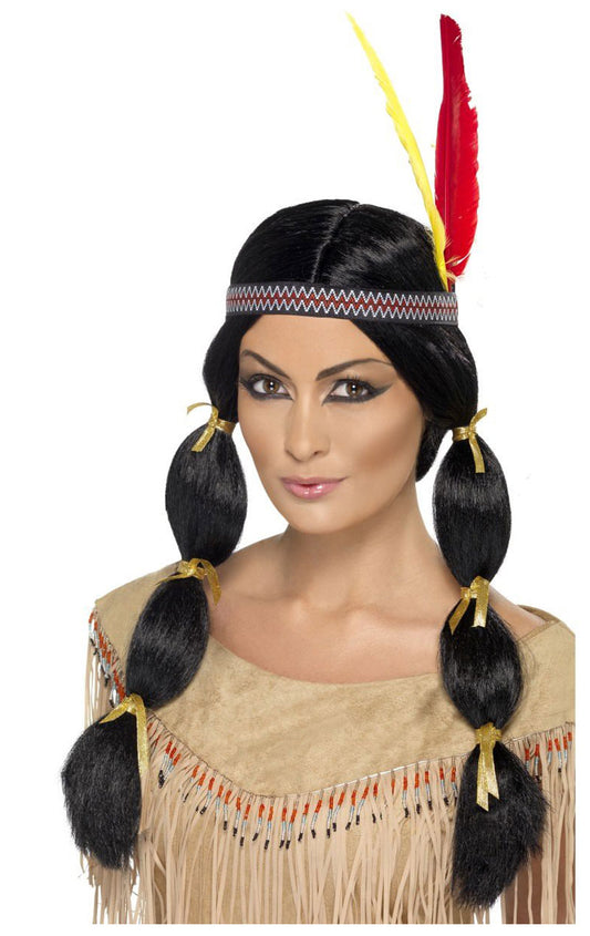 Native American Black Wig