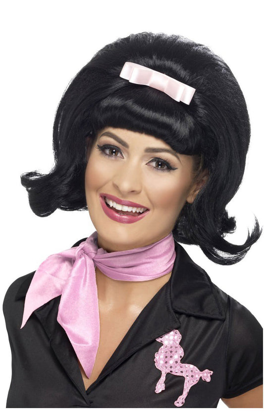 50s Sweetheart Black Wig