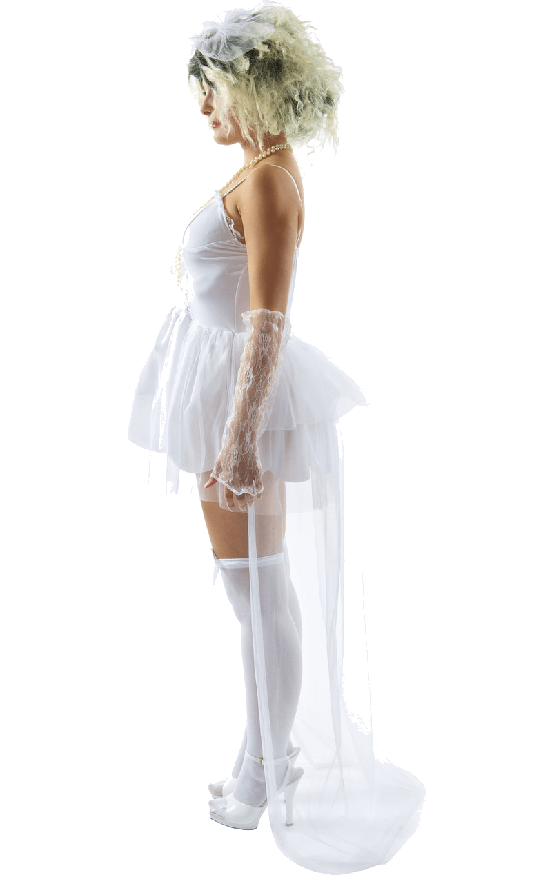 Womens 80s Virgin Bride Costume