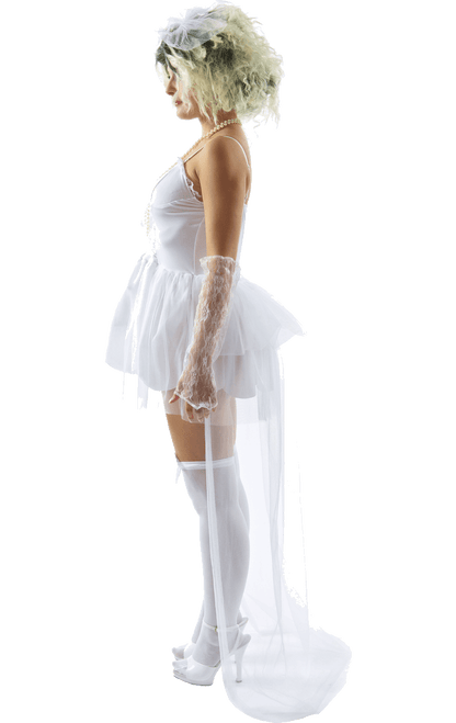 Womens 80s Virgin Bride Costume