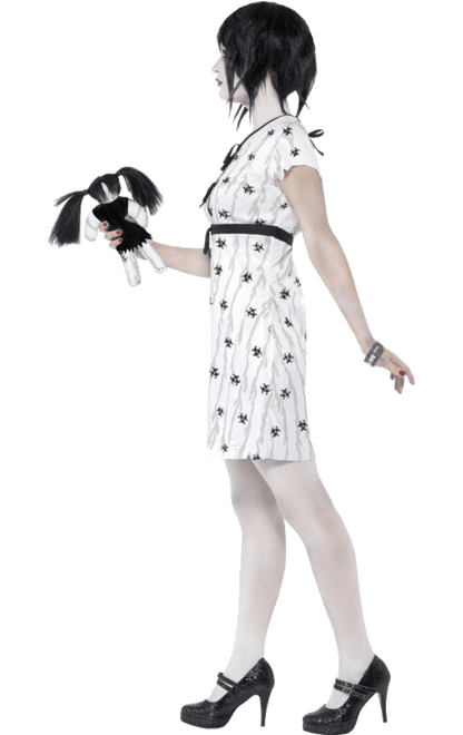 Womens Abby Creepy Halloween Doll Costume