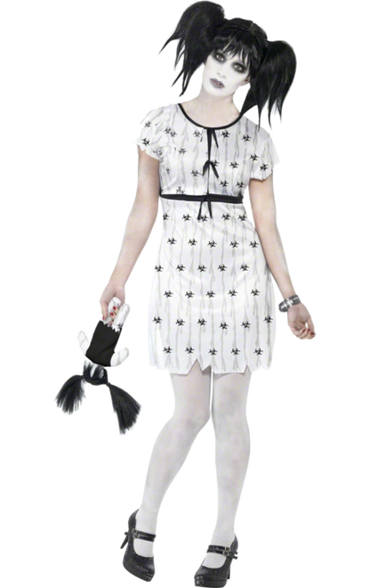 Womens Abby Creepy Halloween Doll Costume