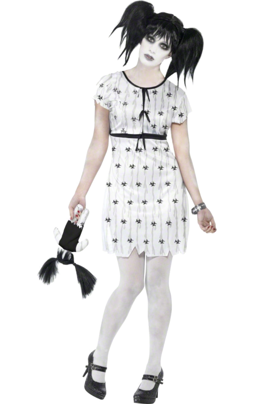 Womens Abby Creepy Halloween Doll Costume