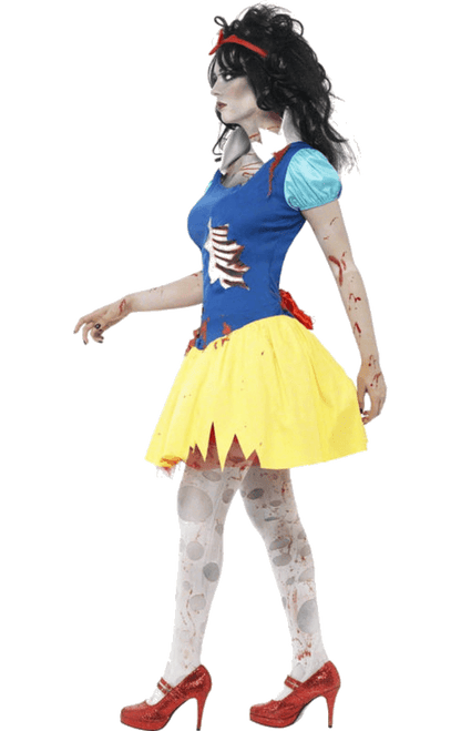 Womens Zombie Snow White Halloween Costume