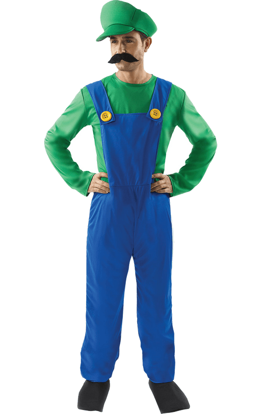 Mens Luigi Super Mario Costume