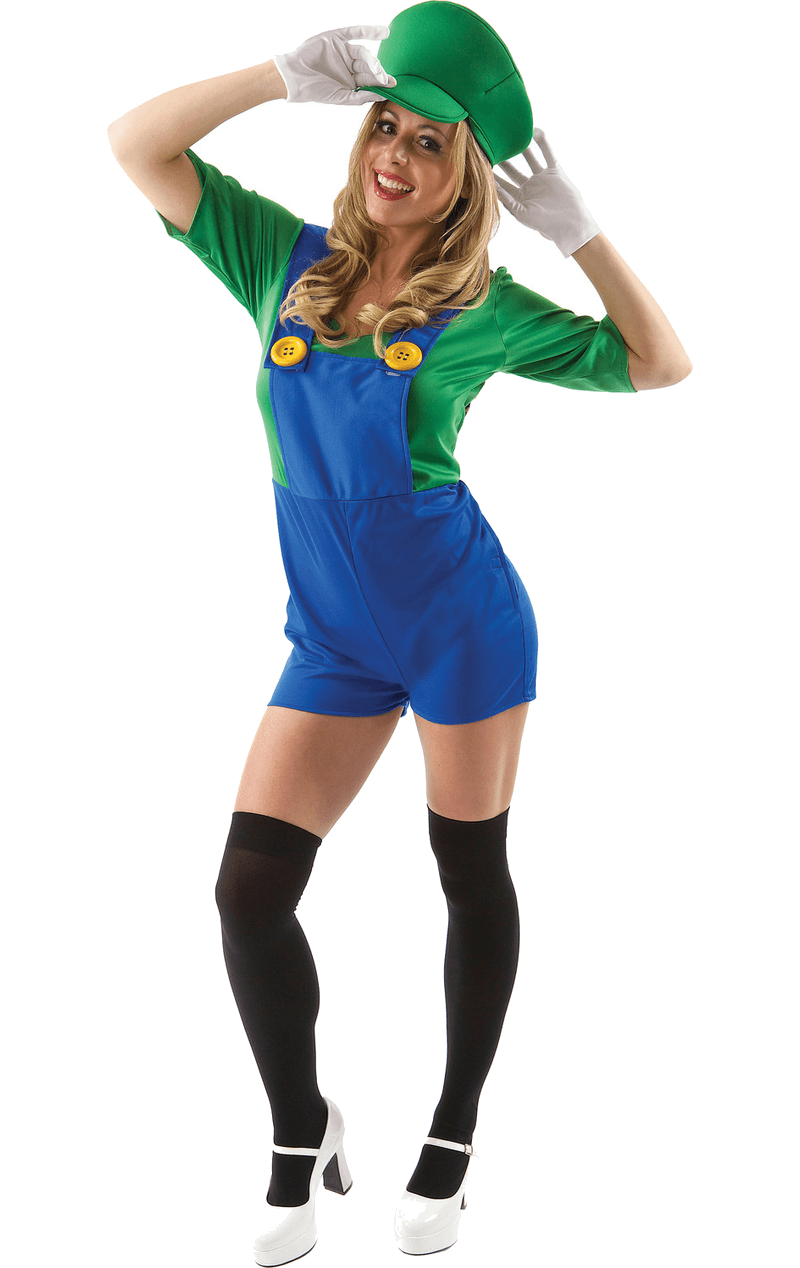 Adulte Hommes Femmes Super Mario Luigi Bros Déguisement Dames Robe