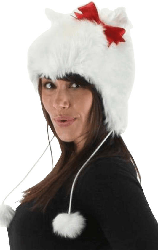 Kitty Pompom Hat