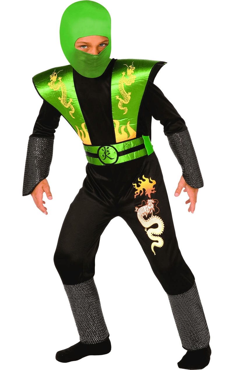 Kids Green Ninja Costume