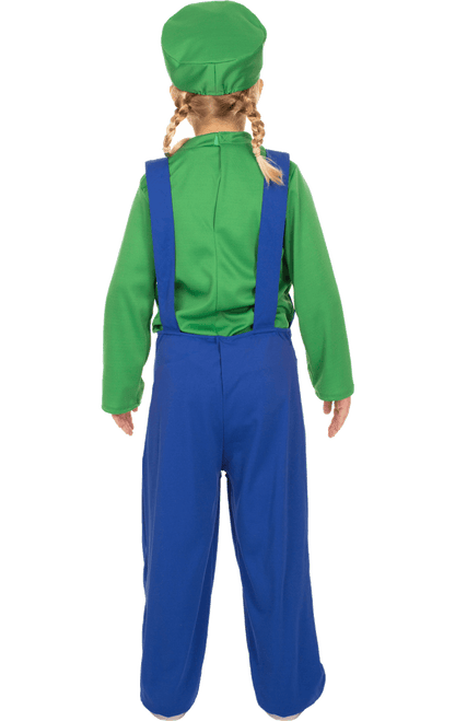 Kids Luigi Super Mario Costume