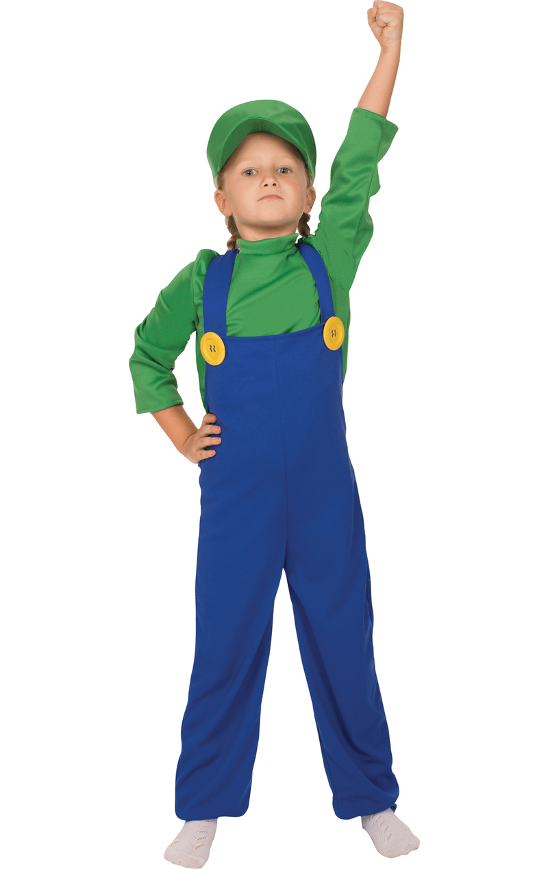 Super Mario Luigi Costume Adulte Enfants Tenue Déguisement
