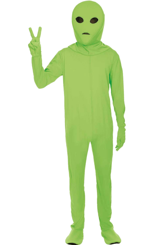 Adult Classic Green Alien Costume