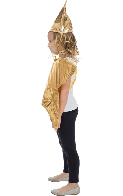 Kids Gold Star Christmas Costume