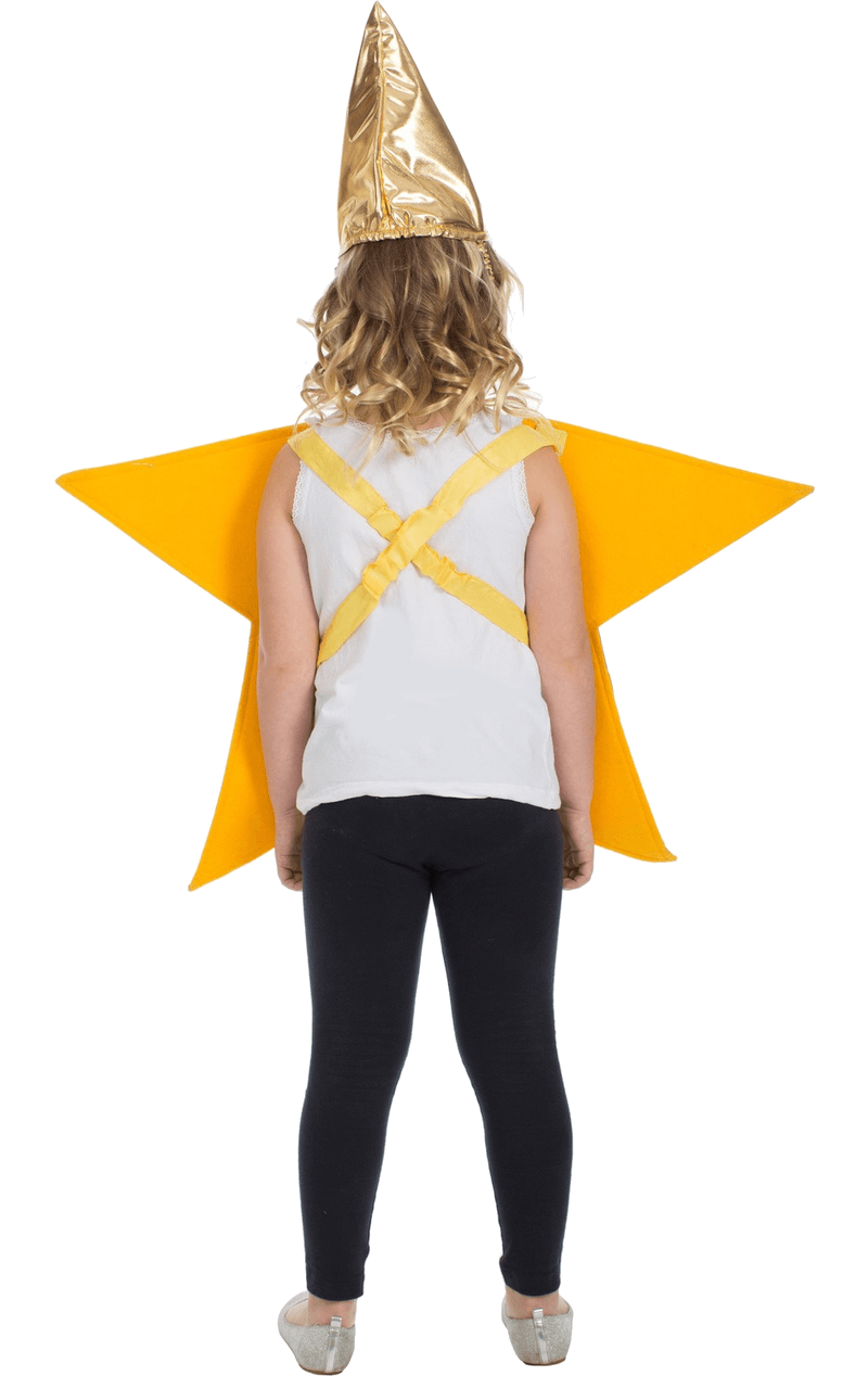 Kids Gold Star Christmas Costume