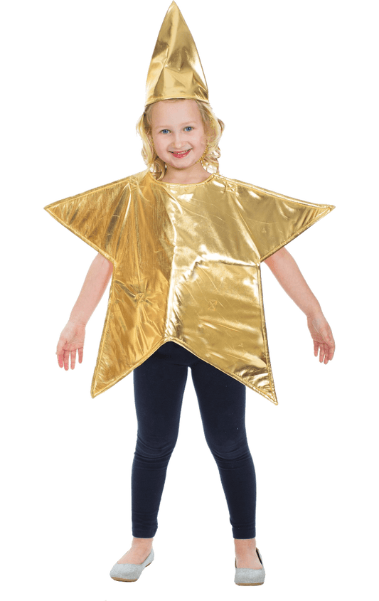 Kinder Gold Star Weihnachtskostüm