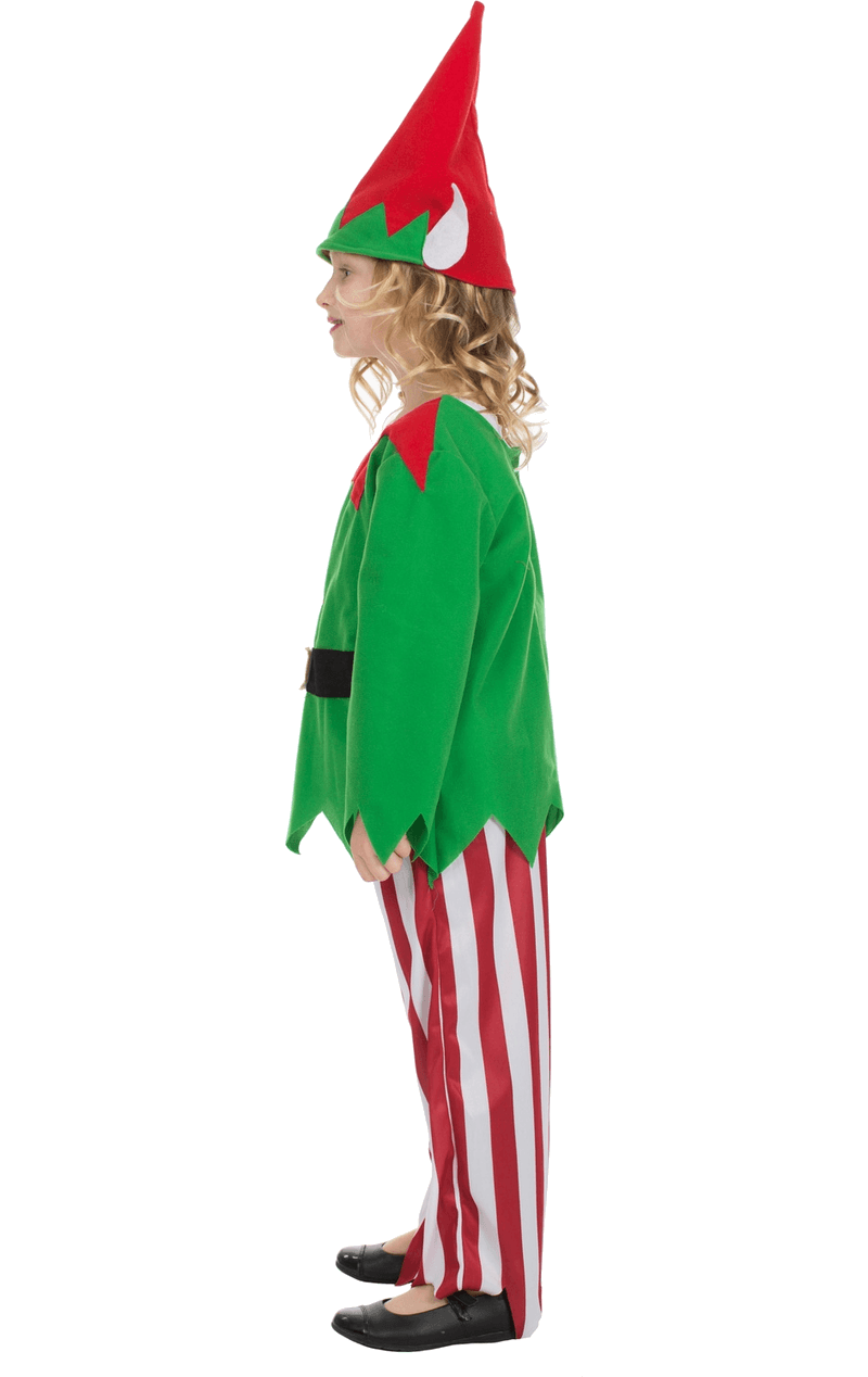 Kids Striped Elf Costume