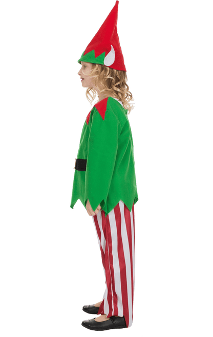 Kids Striped Elf Costume