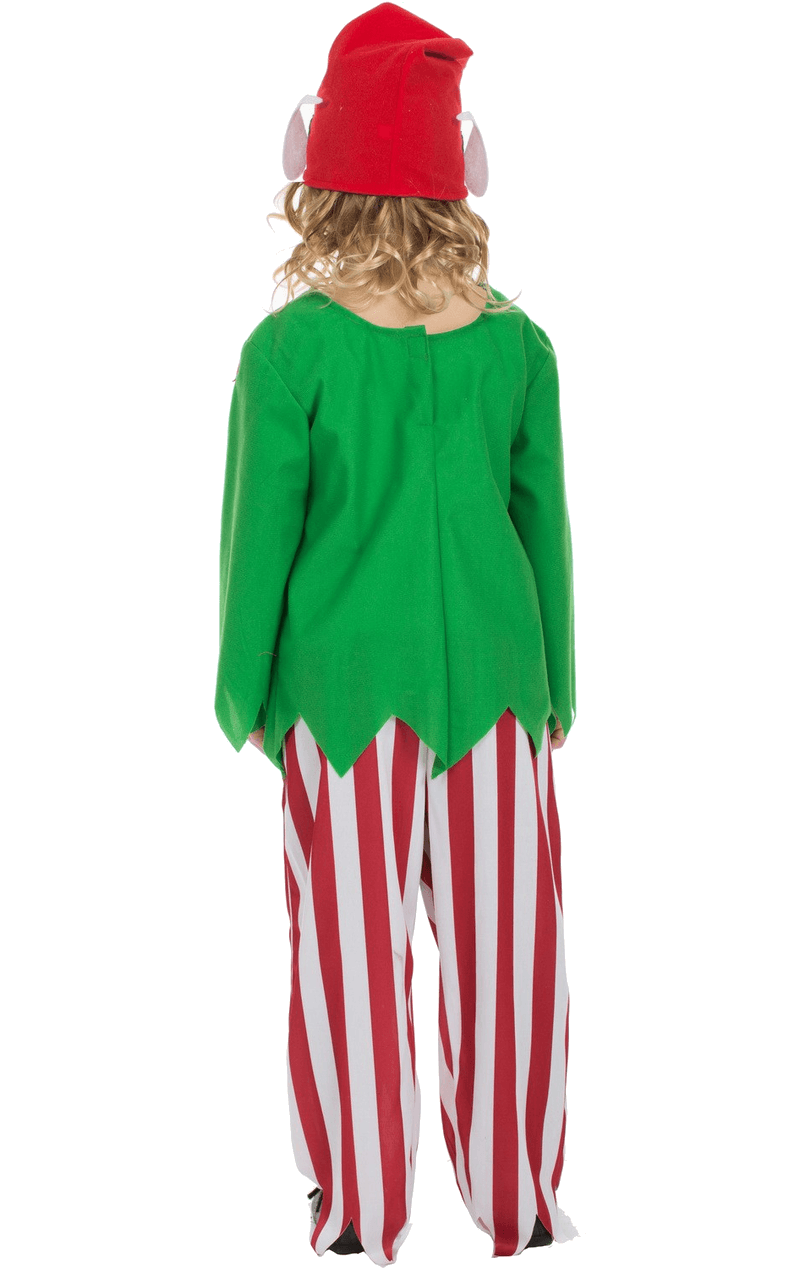 Kids Striped Elf Costume