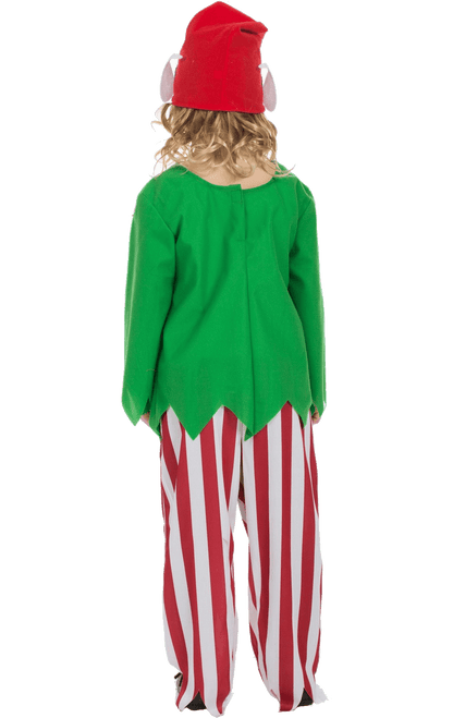 Kids Striped Elf Costume