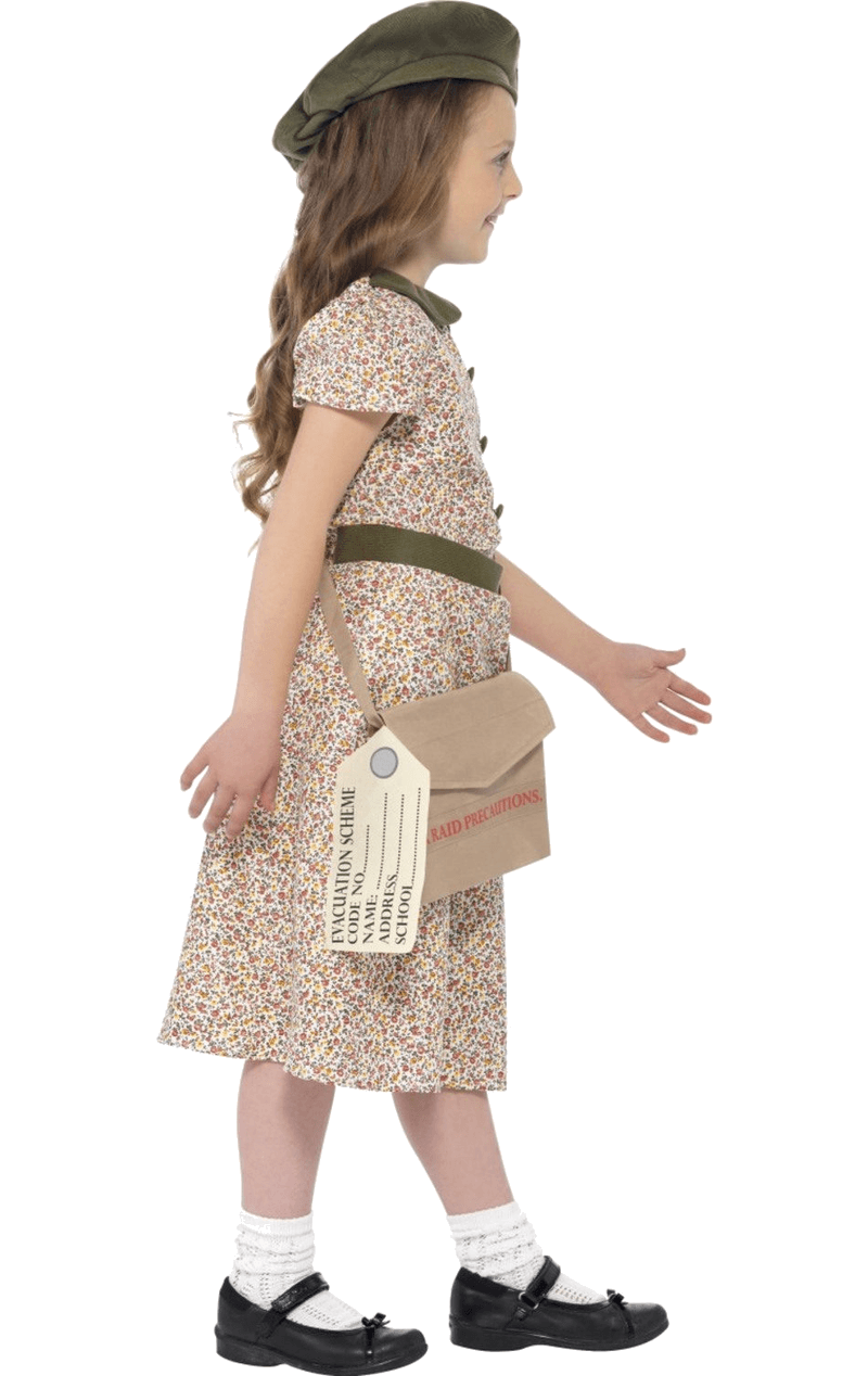 Kids War Evacuee Girl Costume