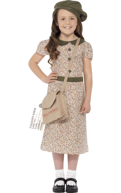 Kids War Evacuee Girl Costume