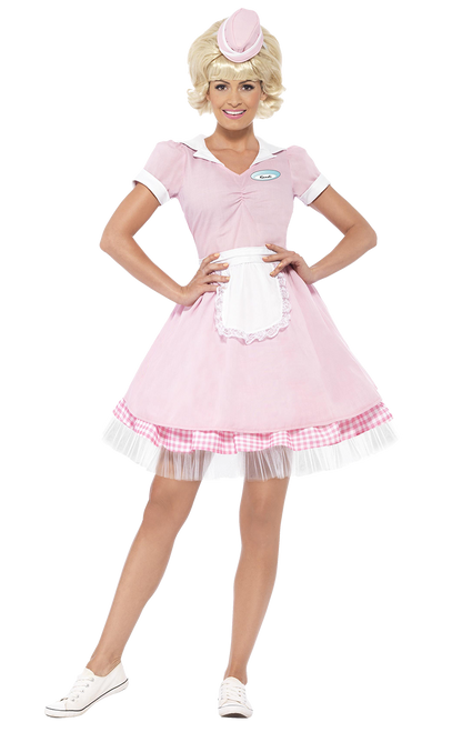 Adult 1950s Diner Girl Costume