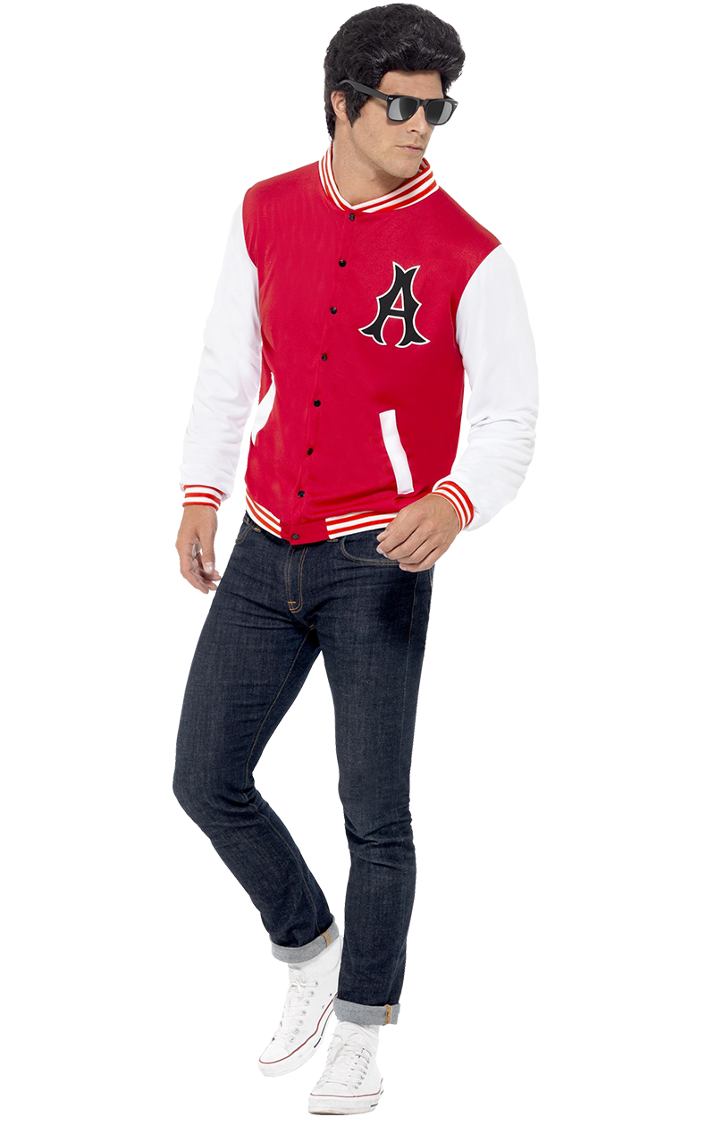 Mens 1950s College Letterman Jacket