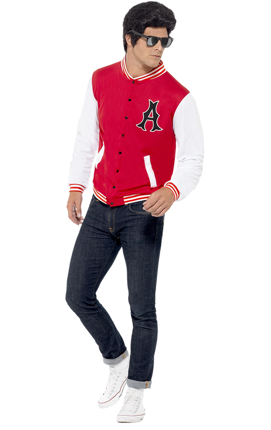 Mens 1950s College Letterman Jacket