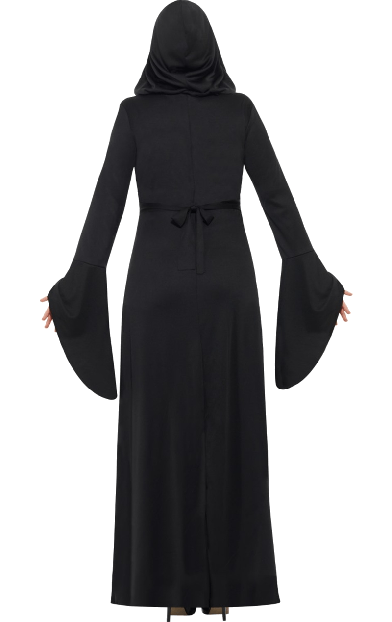 Déguisement de tentatrice noire grande taille pour femme