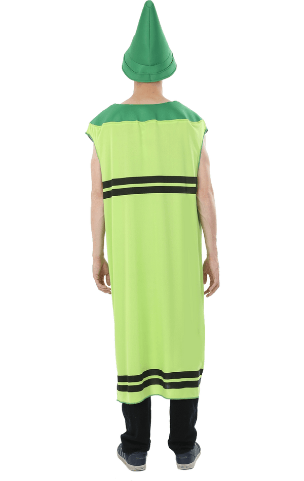 Adult Green Crayon Costume - fancydress.com