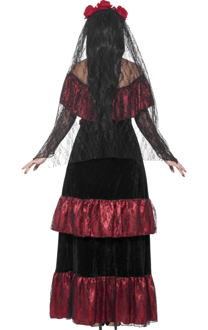 Ladies Day Of The Dead Dress Costume