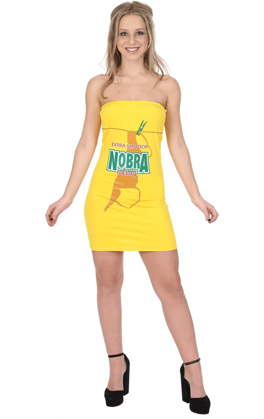 Womens No Bra Beer Costume