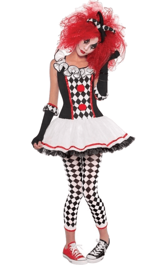 Teenie Harlequin Jester Kostüm