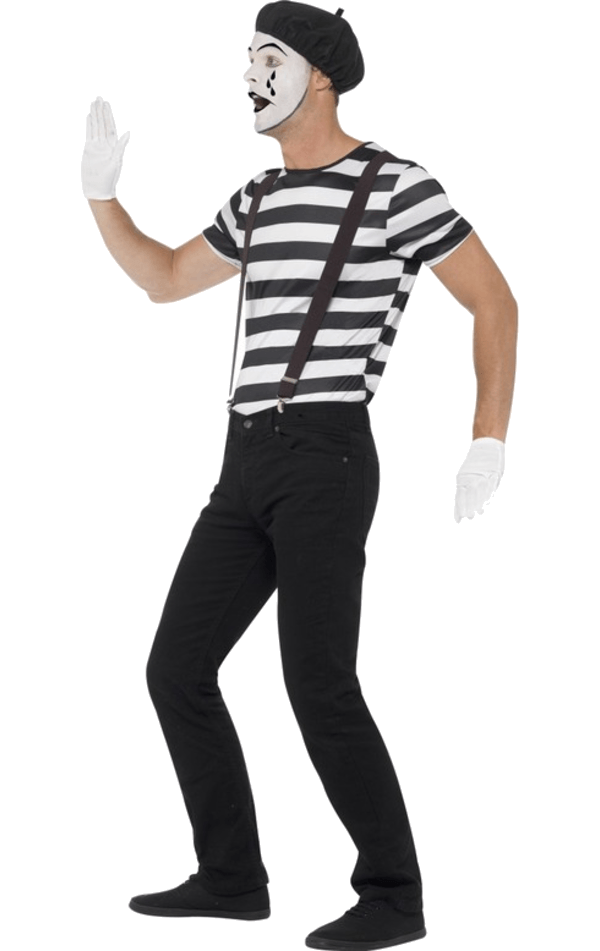 Mens Mime Artist Costume