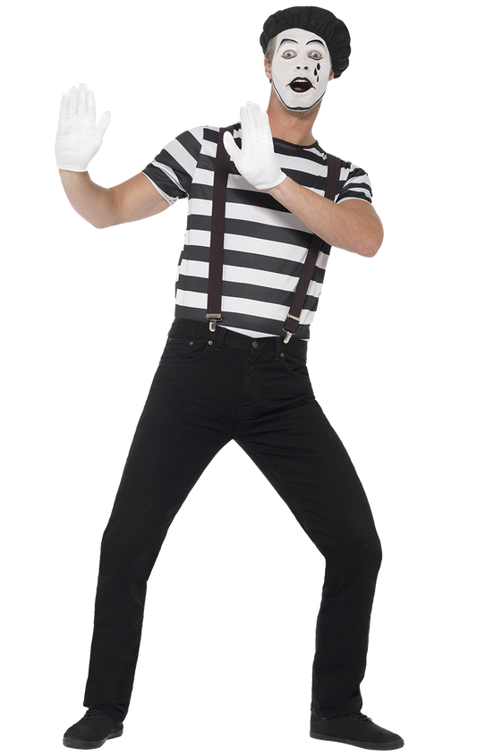 Mens Mime Artist Costume