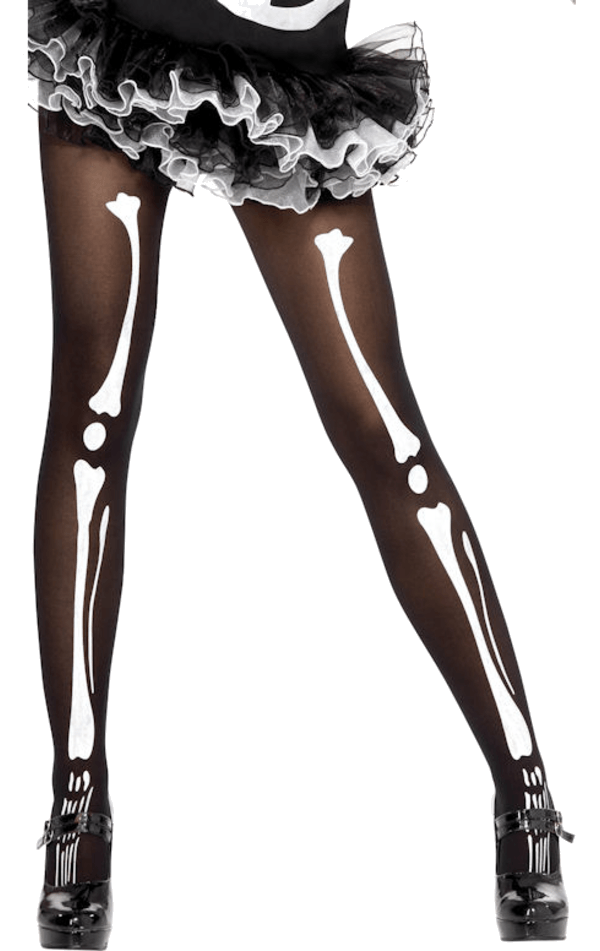 Skeleton Bone Halloween Tights