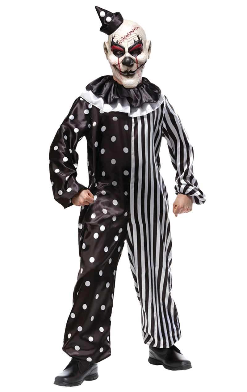 Kids Halloween Scary Clown Costume