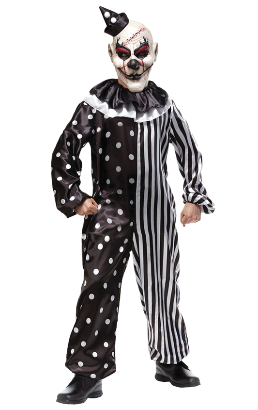 Kids Halloween Scary Clown Costume