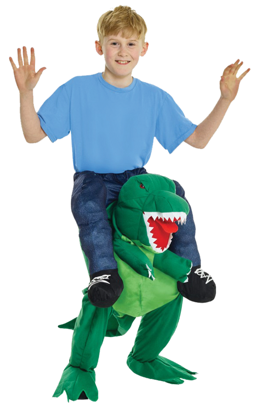 Déguisement de dinosaure à dos de dinosaure T-Rex pour enfants