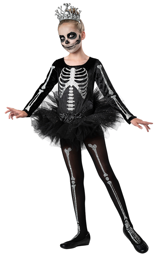 Kids Skelly Ballerina Costume