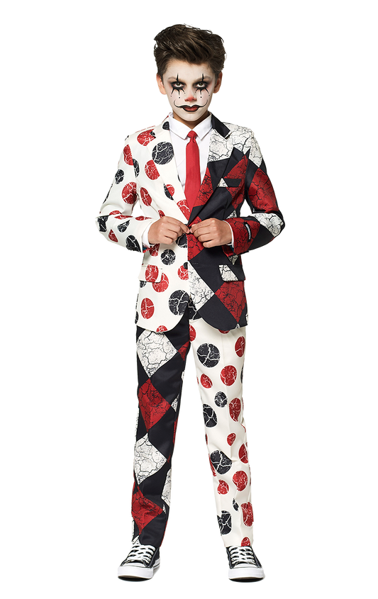 Costume de clown vintage Halloween pour enfants SuitMeister